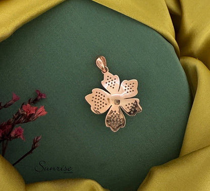 PEARL ROSE GOLD PENDANT SET