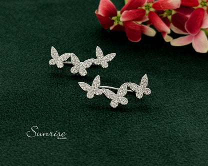FANCY BUTTERFLY EARCLIPS
