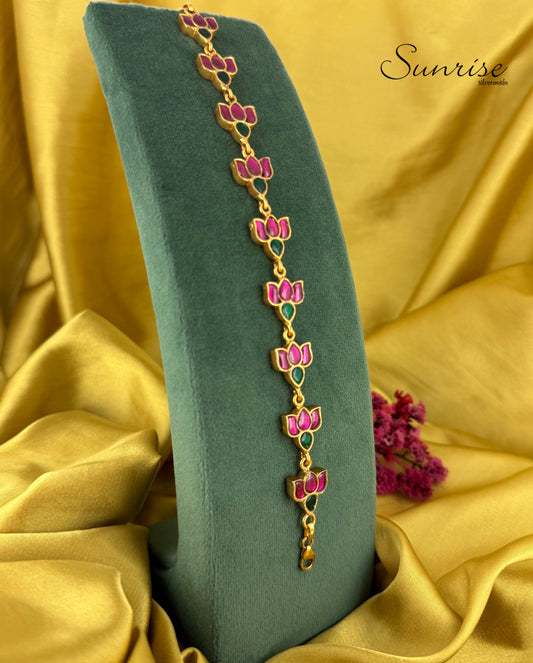 KUNDAN LOTUS GP BRACELET