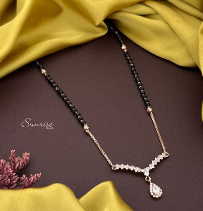 ROSE GOLD MANGALSUTRA NECKLACE