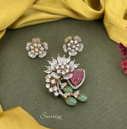 CLASSIC CZ PENDANT SET