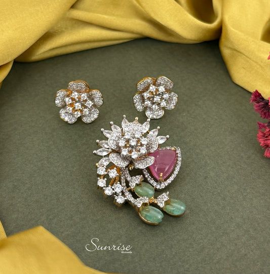 CLASSIC CZ PENDANT SET