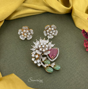 CLASSIC CZ PENDANT SET