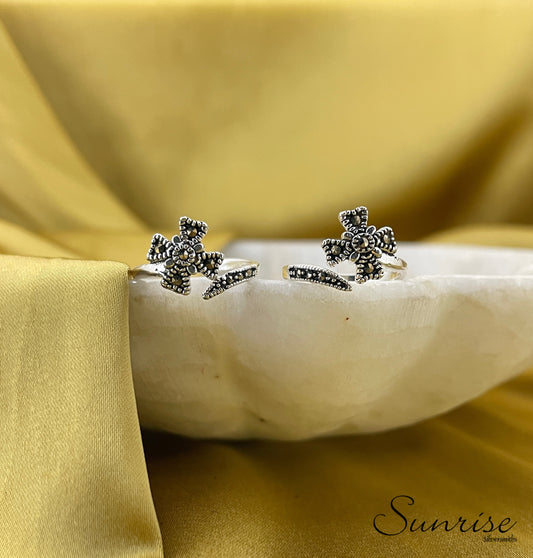 MARCASITE TOE RING