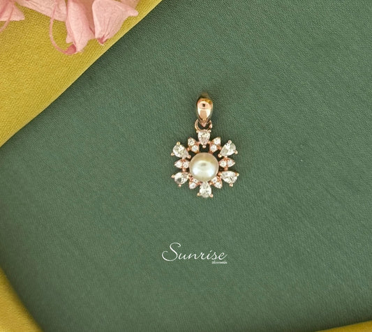 PERAL ROSE GOLD PENDANT SET