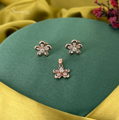 FLORAL PENDANT SET