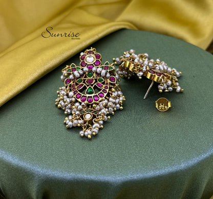KUNDAN PEARL EARRINGS