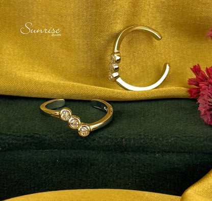 CZ TOE RINGS
