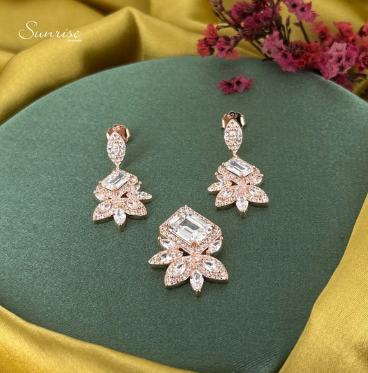 FANCY ROSE GOLD PENDANT SET