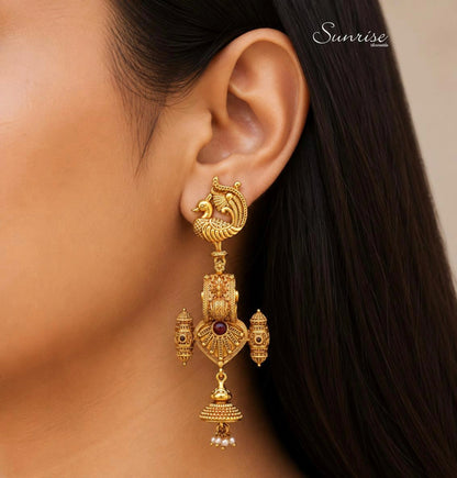 PEACOCK FUSION GP EARRINGS