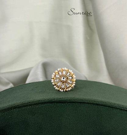 KUNDAN FINGER RING
