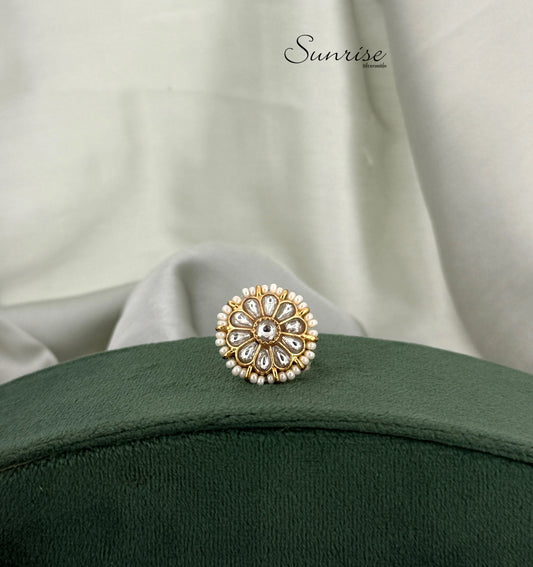 KUNDAN FINGER RING