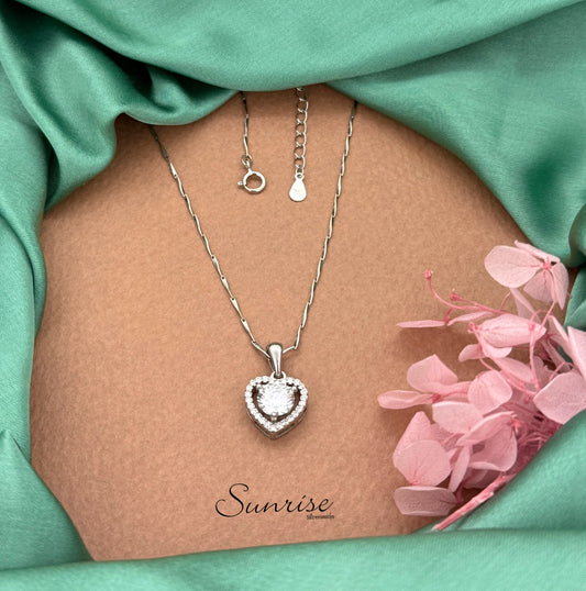 CZ HEART NECKLACE