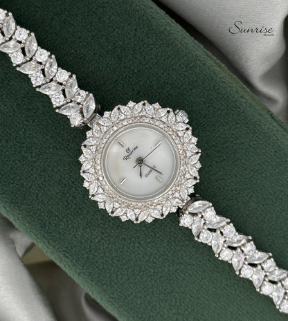 FANCY ZIRCON FLORAL WATCH