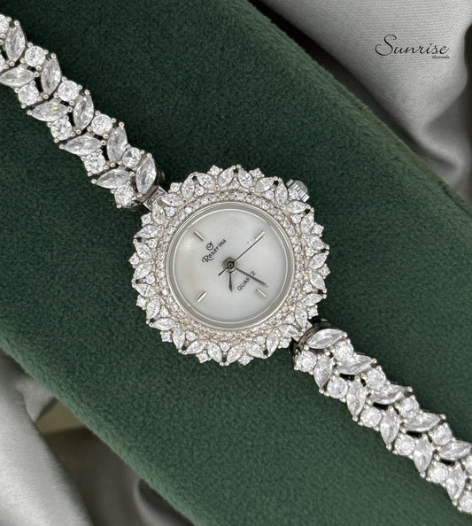 FANCY ZIRCON FLORAL WATCH