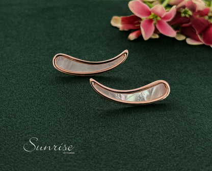 MOP ROSE GOLD EARLIPS