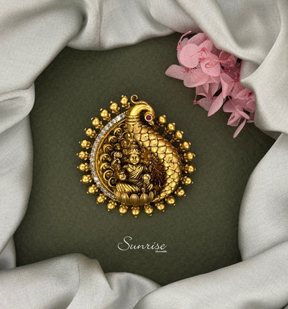 PEACOCK LAKSHMI PENDANT