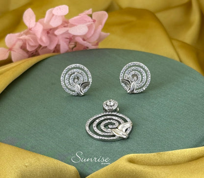 FANCY CZ PENDANT SET