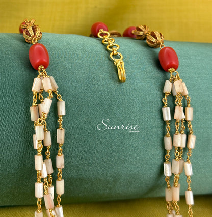 MOP WITH CORAL MALA