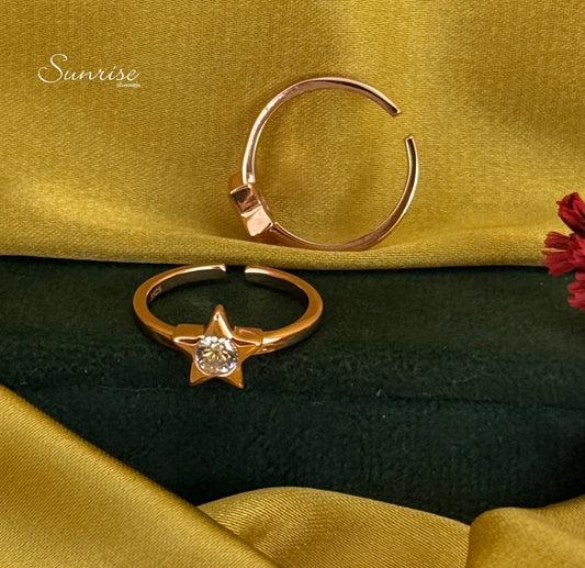 STAR ROSE GOLD TOE RINGS