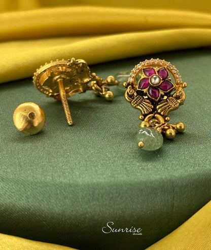 GP PEACOCK EARRINGS