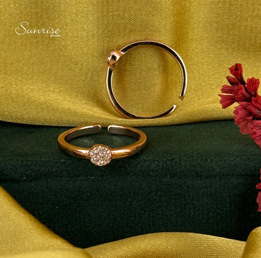 CZ ROSE GOLD TOE RINGS