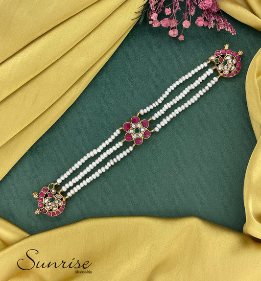 FLORAL JADAU PEARL CHOKER