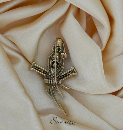 VICTORIAN PARROT BROOCH