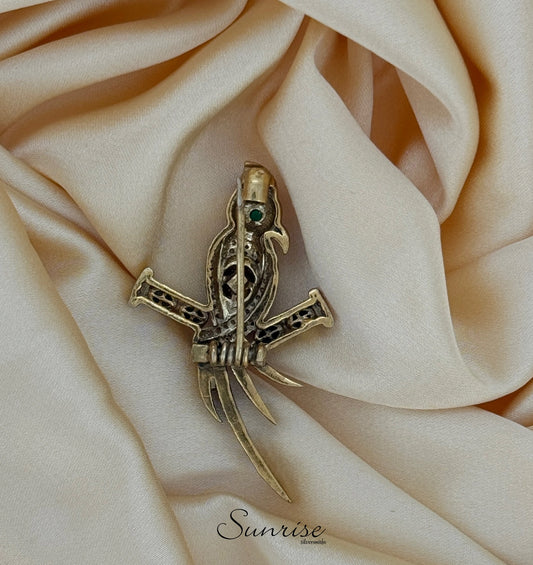 VICTORIAN PARROT BROOCH