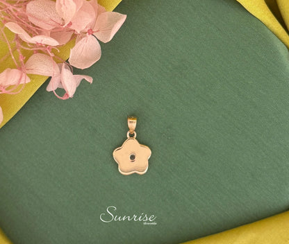 PINK FLORAL PENDANT SET