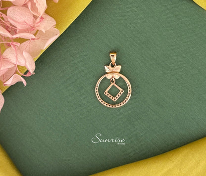 BUTTERFLY ROSE GOLD PENDANT SET
