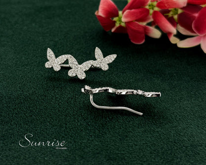 FANCY BUTTERFLY EARCLIPS