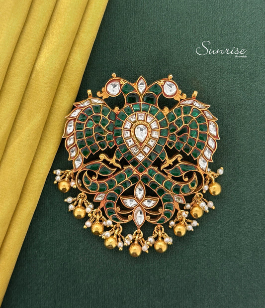 GREEN GANDABERUNDA  PENDANT