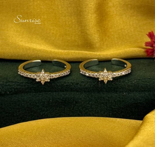 CZ FANCY TOE RINGS