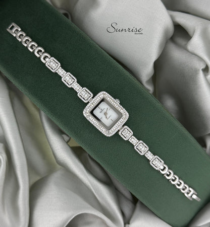 CZ SILVER WATCH