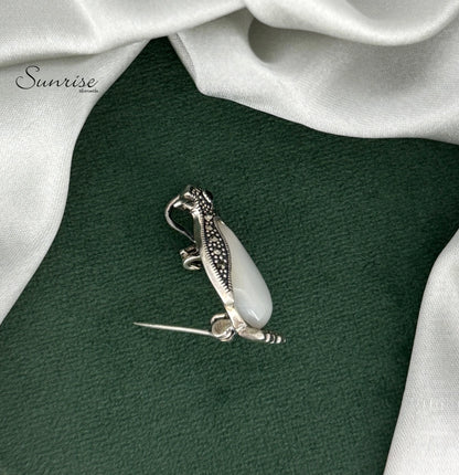 MARCASITE PENGUIN PIN BROOCH