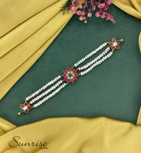 KUNDAN PEARLS THREADED CHOKER