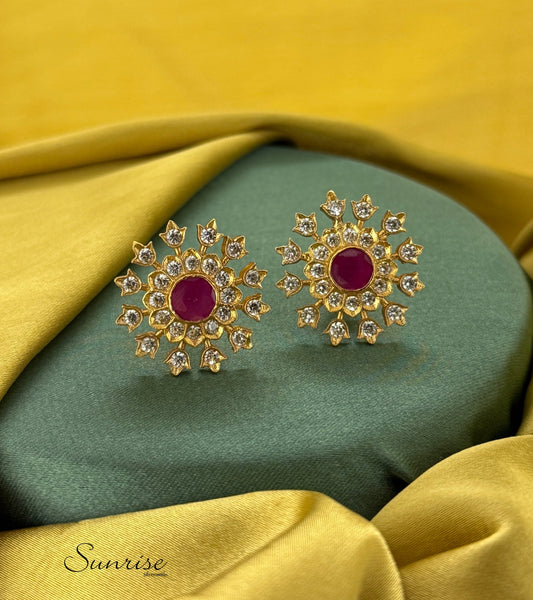 RUBY PINK EARRING