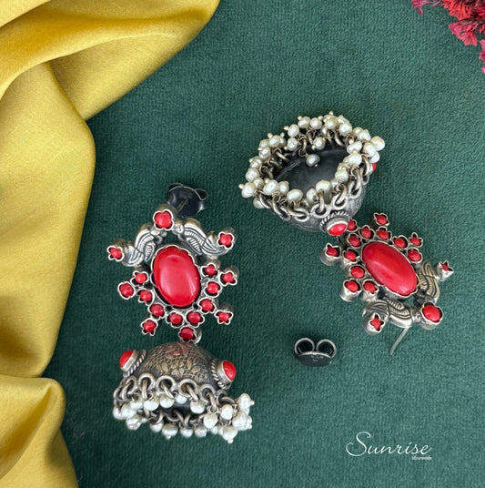 OXI CORAL JHUMKA