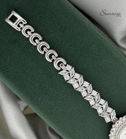 FANCY ZIRCON FLORAL WATCH