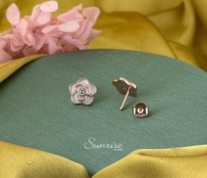 PINK FLORAL PENDANT SET