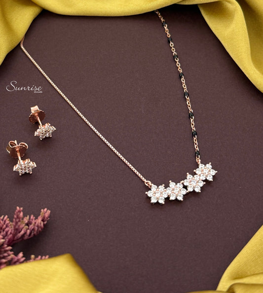 FLORAL MANGALSUTRA NECKLACE