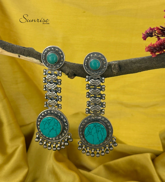 TURQUOISE OXI EARRING