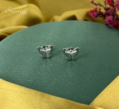 TWIN BUTTERFLY SILVER PENDANT SET