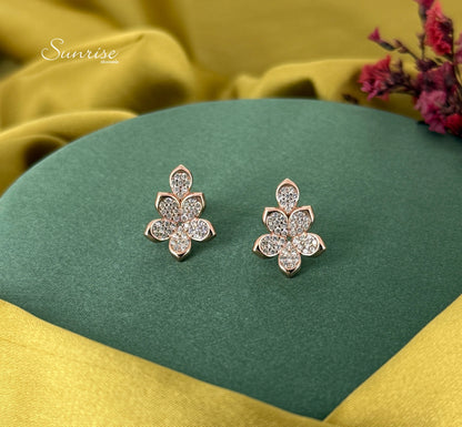 CZ FLORAL PENDANT SET