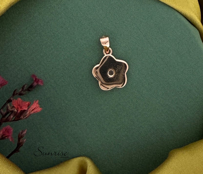 MOP FLORAL PENDANT SET