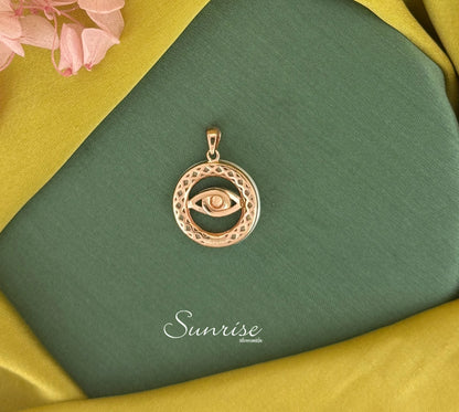 EVIL EYE ROSE GOLD PENDANT SET