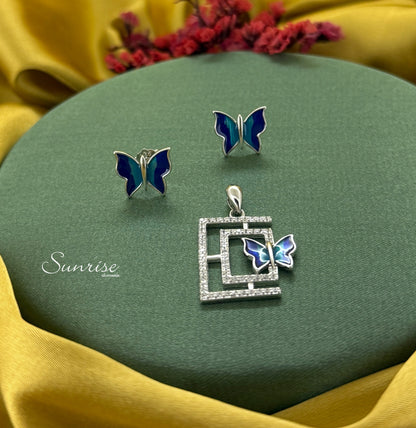 BUTTERFLY PENDANT SET