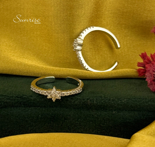 CZ FANCY TOE RINGS