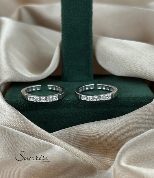 CZ TOE RINGS